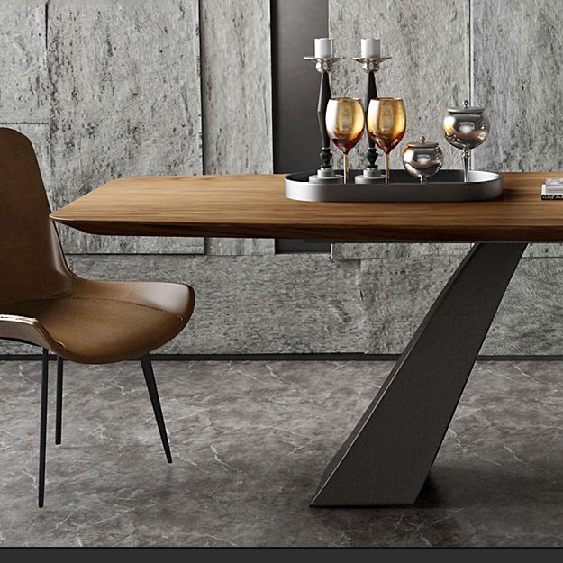 Metal Industrial Rectangle Table Solid Wood Top Table for Kitchen and Dining Room Clearhalo ' dining_table' 'Dining Tables & Seating' 'Dining Tables' 'furn' 'furn_dining_table' 'Furniture' 'furniture_dining_table' 'Kitchen & Dining Furniture' 'kitchen&dining_furn' 'kitchen' 'kitchen_dining_table' 1200x1200_2dca3cd2-8bb5-453a-8b52-76d62d6e6bb0