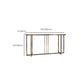 Tavolo console in marmo glam rettangolo di divani della console per hall