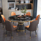 Marble Dining Table Luxury Style Single Pedestal Base Table for Dining Room Clearhalo ' dining_table' 'Dining Tables & Seating' 'Dining Tables' 'furn' 'furn_dining_table' 'Furniture' 'furniture_dining_table' 'Kitchen & Dining Furniture' 'kitchen&dining_furn' 'kitchen' 'kitchen_dining_table' 1200x1200_2dcaa96e-b67d-4dba-9641-2fcf01669809