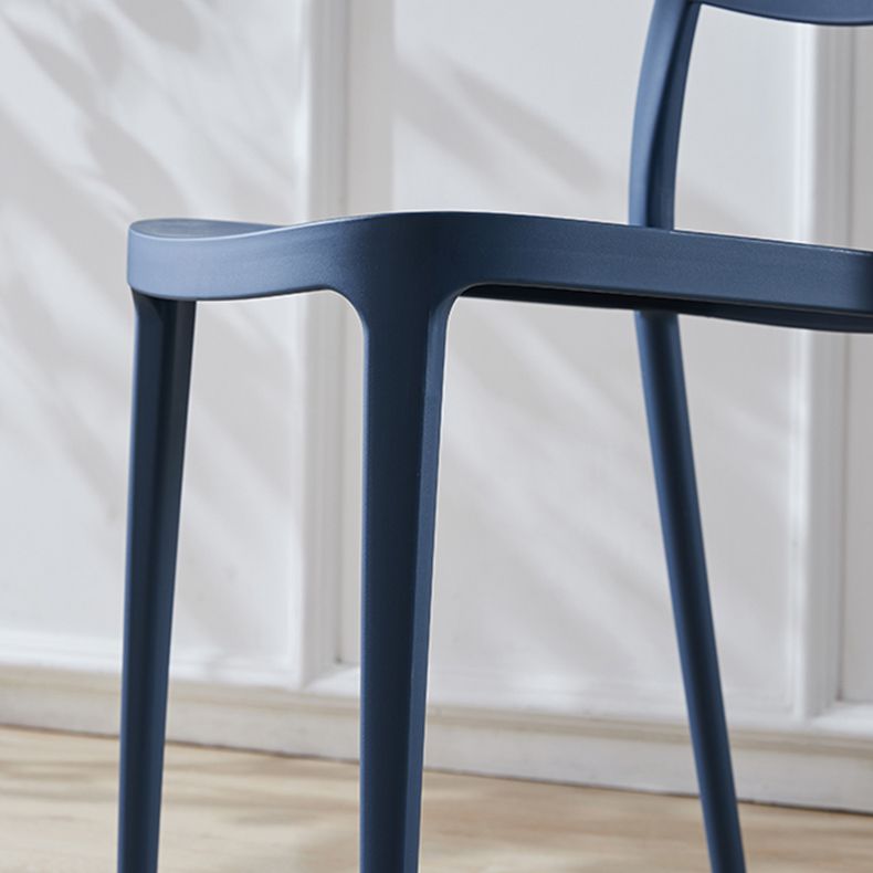 Plastic Scandinavian Living Room Side Chair Matte Finish Open Back Dining Chair Clearhalo ' kitchen&dining_furn' 'Dining Chairs' 'Dining Tables & Seating' 'dining_chair' 'furn' 'furn_dining_chair' 'Furniture' 'furniture_dining_chair' 'Kitchen & Dining Furniture' 'kitchen' 1200x1200_2dcb4388-fe3d-498d-8c48-d3705f9e7002