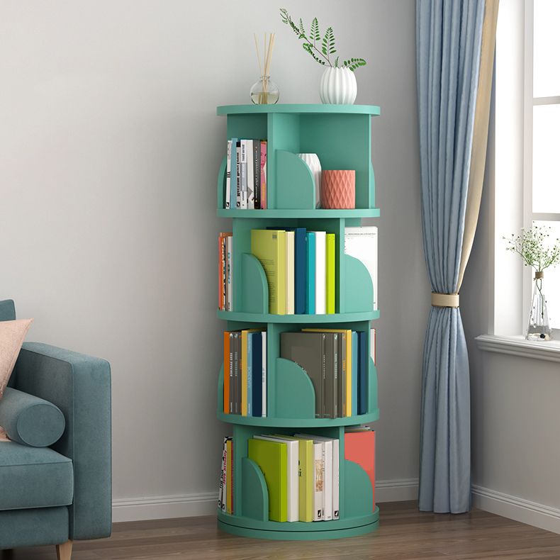 Estantería de madera abierta sala de estar moderna de la casa giratoria