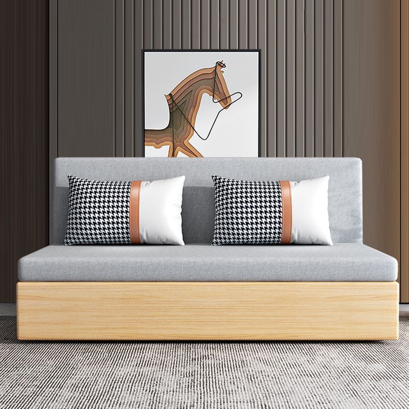 Cotton Blend Contemporary Convertible Bed Sofa Couch with Pillows Clearhalo 'furn' 'furn_sofas' 'Furniture' 'Living Room Furniture' 'Sofa' 'sofas' 1200x1200_2dcd1be4-9007-4d8c-b102-8b609ab5cdc2