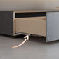 Stone Media Console Contemporary Gray TV Stand Console with Drawers Clearhalo 'furn' 'furn_tv_stands_entertainment_centers' 'Furniture' 'Living Room Furniture' 'TV Stands & Entertainment Centers' 'TV Stands & Media Storage Furniture' 'tv_stands_entertainment_centers' 1200x1200_2dce5338-c075-42db-a770-9af46e548e31