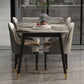 Rectangular Sintered Stone Dining Table Luxury White Furniture with Steel 4 Legs for Home Clearhalo 'Dining Tables & Seating' 'Dining Tables' 'dining_table' 'furn' 'furn_dining_table' 'Furniture' 'Kitchen & Dining Furniture' 1200x1200_2dce7403-e47e-435e-b76c-8b61c395fb62