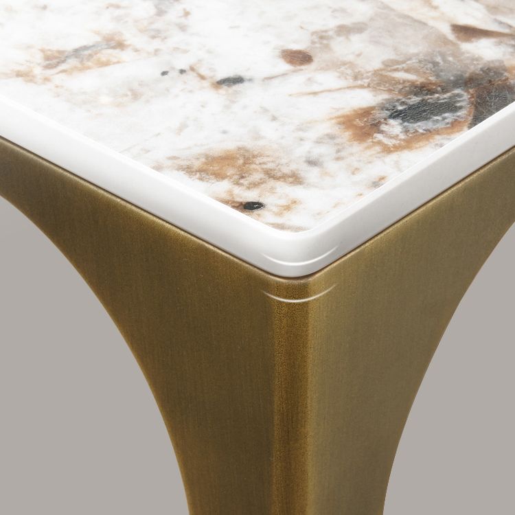 Sintered Stone Dining Table Luxury 4 Legs Base Rectangle Table for Home Clearhalo ' dining_table' 'Dining Tables & Seating' 'Dining Tables' 'furn' 'furn_dining_table' 'Furniture' 'furniture_dining_table' 'Kitchen & Dining Furniture' 'kitchen&dining_furn' 'kitchen' 'kitchen_dining_table' 1200x1200_2dd03822-9ea4-4864-ad16-24b7603802eb