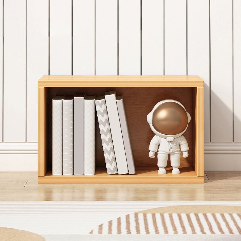 Closed Back Wooden Bookshelf Modern Living Room Horizontal  Bookcase