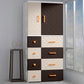 Hinged Wardrobe Cabinet with Legs Plastic Wardrobe Closet for Home