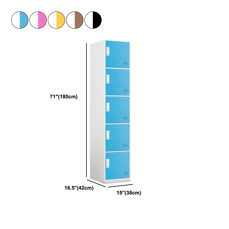 Scharnierende metalen garderobe armoire met slot eigentijdse garderobe -kast