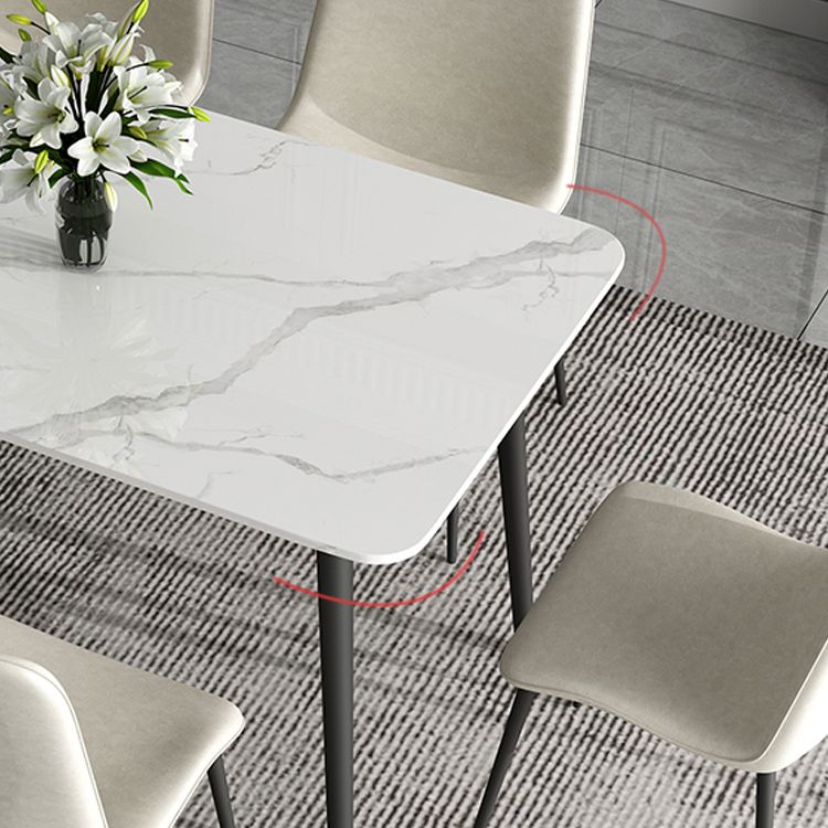 Nordic 1/4/5/7 Pieces Dining Set Sintered Stone White Dining Furniture Set /Separate Items Clearhalo 'Dining Room Sets' 'Dining Tables & Seating' 'dining_room_set' 'furn' 'furn_dining_room_set' 'Furniture' 'furniture_dining_room_set' 'Kitchen & Dining Furniture' 'kitchen&dining_furn' 'kitchen' 1200x1200_2dd47c82-a277-4b0d-9c23-356e3aee2d23