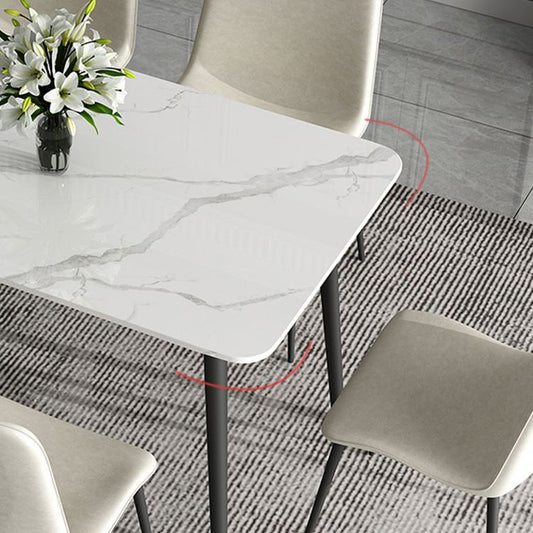 Nordic 1/4/5/7 Pieces Dining Set Sintered Stone White Dining Furniture Set /Separate Items Clearhalo 'Dining Room Sets' 'Dining Tables & Seating' 'dining_room_set' 'furn' 'furn_dining_room_set' 'Furniture' 'furniture_dining_room_set' 'Kitchen & Dining Furniture' 'kitchen&dining_furn' 'kitchen' 1200x1200_2dd47c82-a277-4b0d-9c23-356e3aee2d23