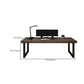 Solid Wood Rectangular Writing Desk Home Modern Meeting Desk for Office