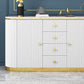 Glam Buffet Sideboard a 4 cassetti e mobili a 2 porte a buffet, 16 "W x 31" H