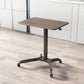 Curved Contemporary Standing Desk Adjustable Desk with Caster Wheels 27.6"L x 18.9"W