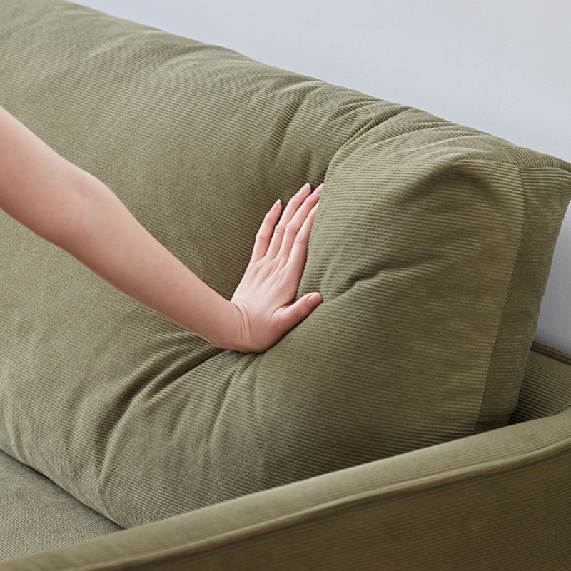 Nordic Fabric Square Arm Standard Sofa Loose Back Settee with Wooden Legs Clearhalo 'furn' 'furn_sofas' 'Furniture' 'furniture_sofas' 'Living Room Furniture' 'Sofa' 'sofas' 1200x1200_2dd88051-c69a-4faa-8569-1cd87c0fe275