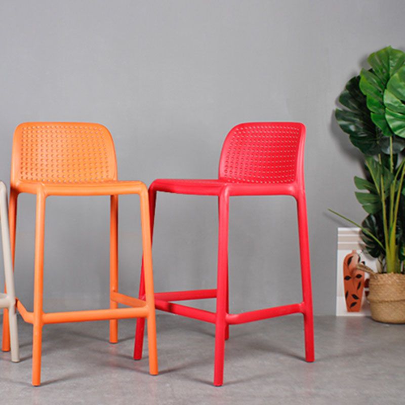 Nordic Macron Stackable Counter Stools Colorful Indoor Plastic Bar Stool Clearhalo 'Bar Furniture' 'Bar Stools' 'bar_stools' 'furn' 'furn_bar_stools' 'furniture_bar_stools' 'Kitchen & Dining Furniture' 'kitchen&dining_furn' 'kitchen' 'kitchen_furn' Furniture' 1200x1200_2dd9764f-8bc6-42f7-8921-6a2f590e1450
