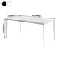 Industrial Style Sintered Stone Dining Table Rectangle Shape Table with 4 Legs Base Clearhalo ' dining_table' 'Dining Tables & Seating' 'Dining Tables' 'Furniture' 'furniture_dining_table' 'Kitchen & Dining Furniture' 'kitchen&dining_furn' 'kitchen' 'kitchen_dining_table' 1200x1200_2ddbb967-b0b9-4d0e-9117-983ca80f40de