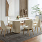 Sintered Stone Top Dining Table Oval Table with Metal Base and Double Pedestal Clearhalo ' dining_table' 'Dining Tables & Seating' 'Dining Tables' 'furn' 'furn_dining_table' 'Furniture' 'furniture_dining_table' 'Kitchen & Dining Furniture' 'kitchen&dining_furn' 'kitchen' 'kitchen_dining_table' 1200x1200_2dde5eb6-e15f-4674-844a-b4eff8da77dd