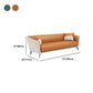 30.31" Wide Tuxedo Arm Sofa with Tight Back Modern Faux Leather Sofa
