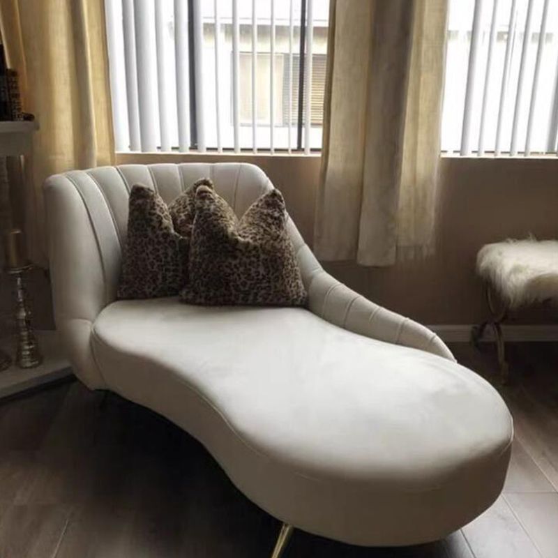 Living Room Recessed Arms Chaise Modern Style Velvet Chaise with Upholster Clearhalo 'Chairs & Seating' 'Chaise Lounge' 'chaise_lounge' 'furn' 'furn_chaise_lounge' 'Furniture' 'Living Room Furniture' 1200x1200_2ddfdc99-9ef7-46a5-bfc6-7d51b9e2f454