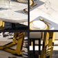 Metal Traditional Luxury Rectangle Indoor Table Sintered Stone Table with Trestle Base Clearhalo ' dining_table' 'Dining Tables & Seating' 'Dining Tables' 'furn' 'furn_dining_table' 'Furniture' 'furniture_dining_table' 'Kitchen & Dining Furniture' 'kitchen&dining_furn' 'kitchen' 'kitchen_dining_table' 1200x1200_2de2e101-28a5-4e5c-94f7-8b04a1abbb57