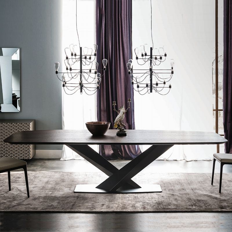 Metal Industrial Dining Table Solid Wood Top Table with Pedestal Base Clearhalo ' dining_table' 'Dining Tables & Seating' 'Dining Tables' 'furn' 'furn_dining_table' 'Furniture' 'furniture_dining_table' 'Kitchen & Dining Furniture' 'kitchen&dining_furn' 'kitchen' 'kitchen_dining_table' 1200x1200_2de675b0-10a2-4929-8e71-1471f528ec89