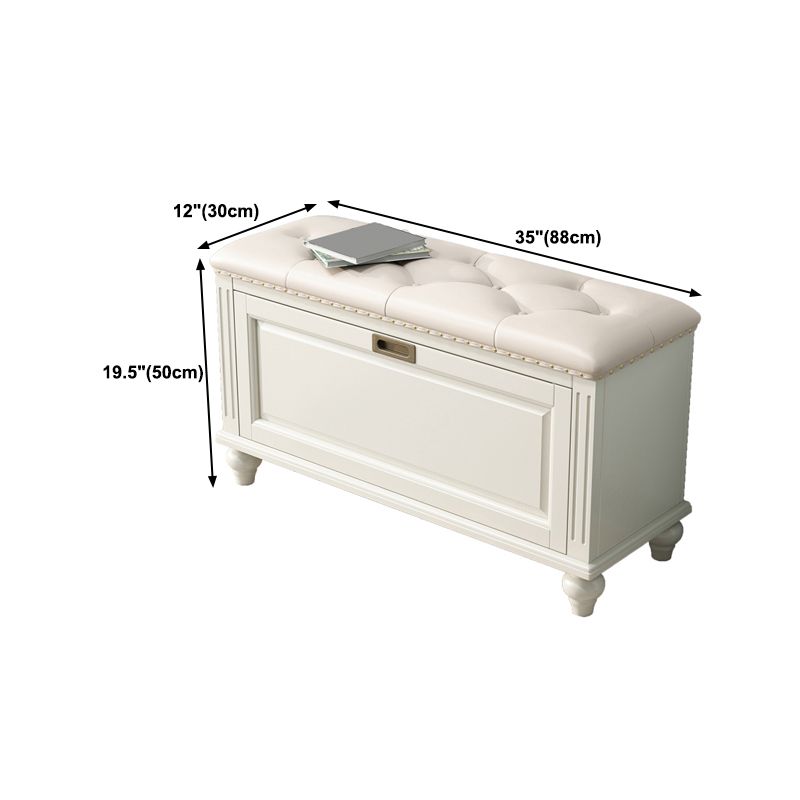 Traditional Solid Wood Entryroom Bench 50"H Tufted Seating Bench with Storage Clearhalo 'Benches' 'Chairs & Seating' 'furn' 'furn_benches' 'Furniture' 'Living Room Furniture' 1200x1200_2de67c13-d3da-4945-916d-9b1ca18701f3