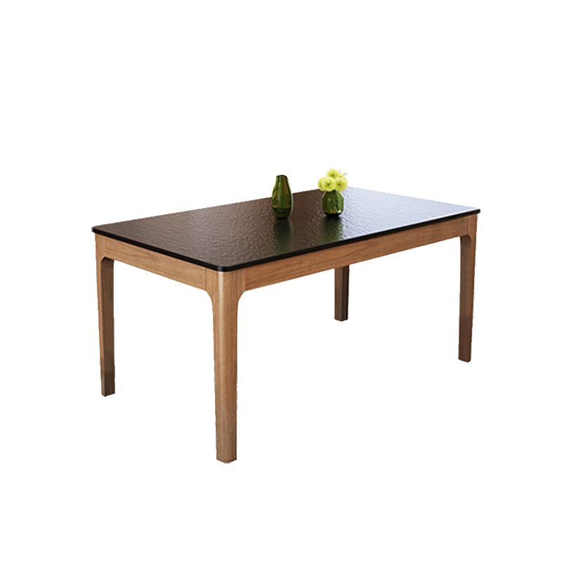 Zwart en bruine eetkamer diner keukentafel moderne eettafel