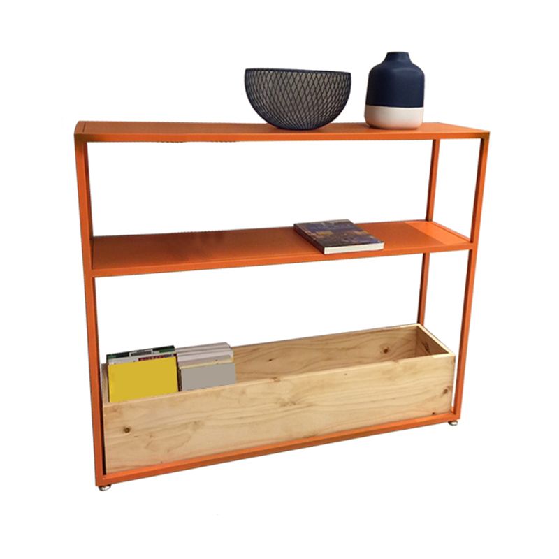 Console contemporanea larga 7,87 pollici tavolo da console metallica con scaffale