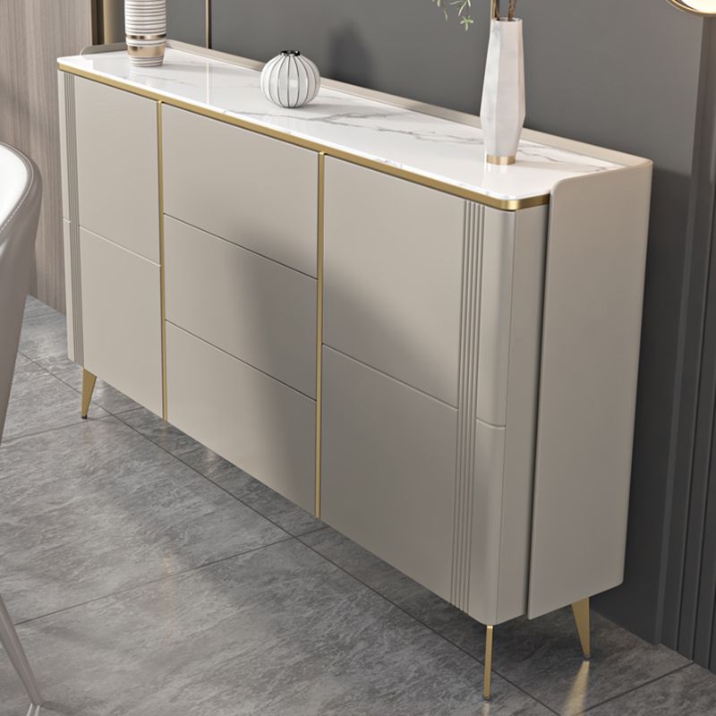 Classic Glam Storage Chest Stone Dresser with 3 Drawers , 12.87-inch Width Clearhalo 'Bedroom Furniture' 'Dressers & Chests' 'dressers_chests' 'furn' 'furn_dressers_chests' 'Furniture' 1200x1200_2deb387f-2925-4c92-b68b-73f7e8bf644b