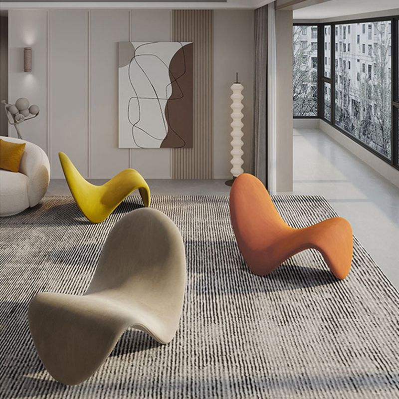 37.79" Wide Armless Chair Tongue Shape Chair with Fixed Backed Clearhalo 'Accent Chairs' 'accent_chairs' 'Chairs & Seating' 'furn' 'furn_accent_chairs' 'Furniture' 'Living Room Furniture' 1200x1200_2def9220-ebef-48e2-9b78-0af65ae36b1b