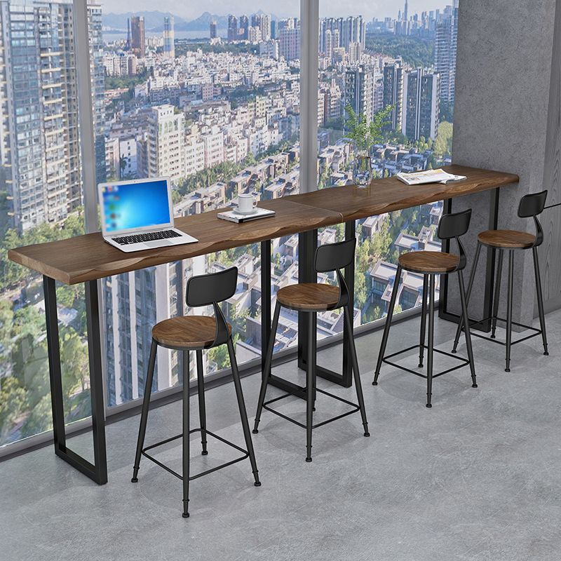 Solid Wood Counter Set Contemporary 1/3 Pieces Counter Height Set Clearhalo 'Bar Furniture' 'furn' 'furn_home_bar_bar_sets' 'Furniture' 'Home Bars & Bar Sets' 'home_bar_bar_sets' 'Kitchen & Dining Furniture' 1200x1200_2defa427-5fad-4b4e-969e-f6c80b0405ac