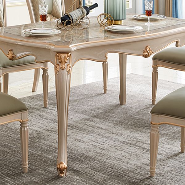 Mid-Century Rectangle Standard Dining Table Solid Wood Kitchen Dining Table with 4 Legs Base Clearhalo ' dining_table' 'Dining Tables & Seating' 'Dining Tables' 'furn' 'furn_dining_table' 'Furniture' 'furniture_dining_table' 'Kitchen & Dining Furniture' 'kitchen&dining_furn' 'kitchen' 'kitchen_dining_table' 1200x1200_2df087e4-8e6f-47cf-884e-3c9e056bf4e2