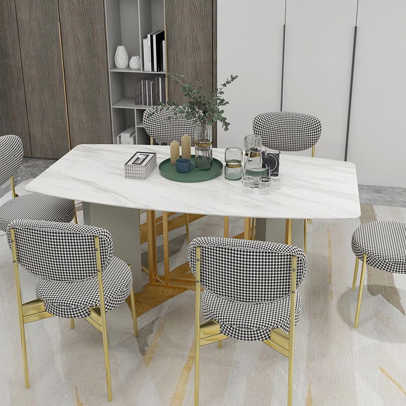 Glam Style Metal Side Chair Matte Finish Open Back Dining Chair for Home Use Clearhalo ' kitchen&dining_furn' 'Dining Chairs' 'Dining Tables & Seating' 'dining_chair' 'furn' 'furn_dining_chair' 'Furniture' 'furniture_dining_chair' 'Kitchen & Dining Furniture' 'kitchen' 1200x1200_2df1da35-ed84-4453-addd-7275e6bb7b65