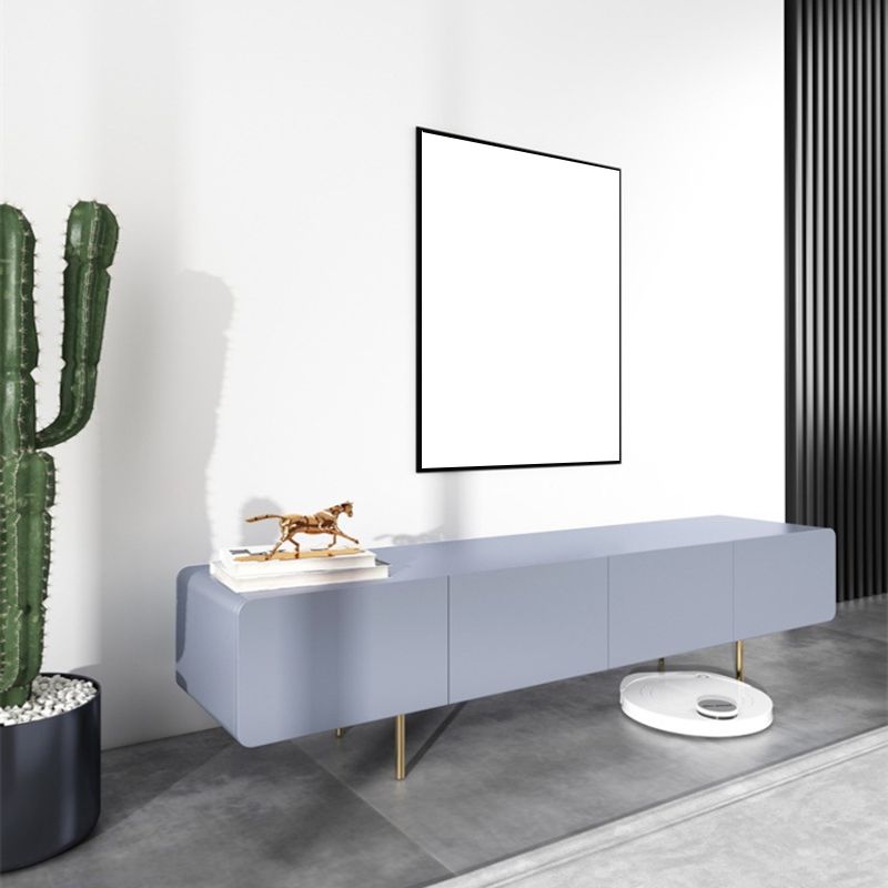 Console multimédia scandinave en faux bois, meuble TV pour salon