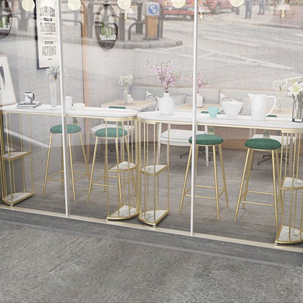 Sintered Stone Bar Table Oval Dining Table for Kitchen Living Room Clearhalo 'Bar Furniture' 'Bar Tables' 'bar_tables' 'furn' 'furn_bar_tables' 'Furniture' 'Kitchen & Dining Furniture' 1200x1200_2df57222-a54b-4ded-8ff3-b80524e240ba