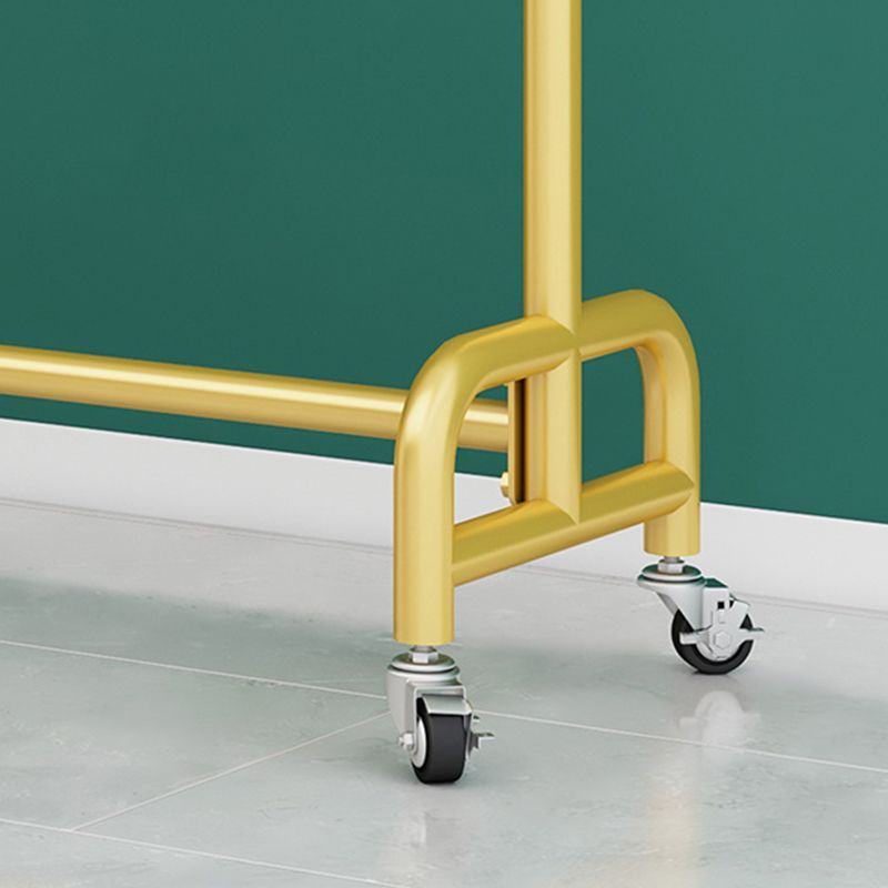 Glamargträger Metall gerahmt Hängende Schiene und Hooks Hall -Ständer mit Rizinus