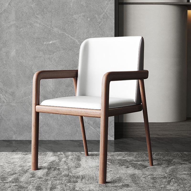 Contemporary Fixed Arms Chair Leather Conference Chair for Office Clearhalo 'furn' 'furn_office_chair' 'Furniture' 'Office Chairs' 'Office Furniture' 'office_chair' 1200x1200_2df7e563-2a95-473d-8855-9711f4f8cad4