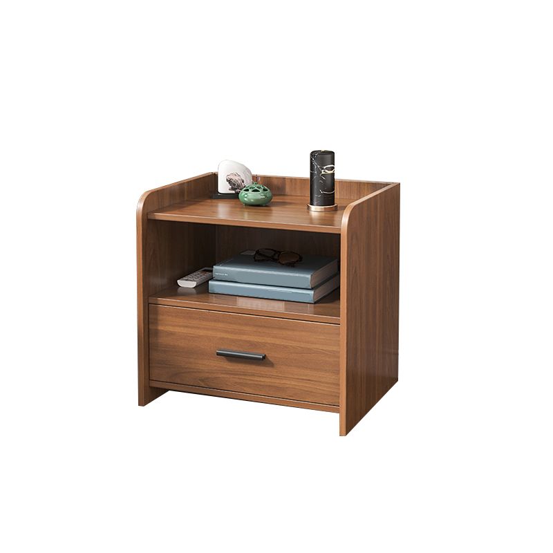 Armoire de chevet en bois moderne table de chevet ouverte minimaliste avec tiroirs