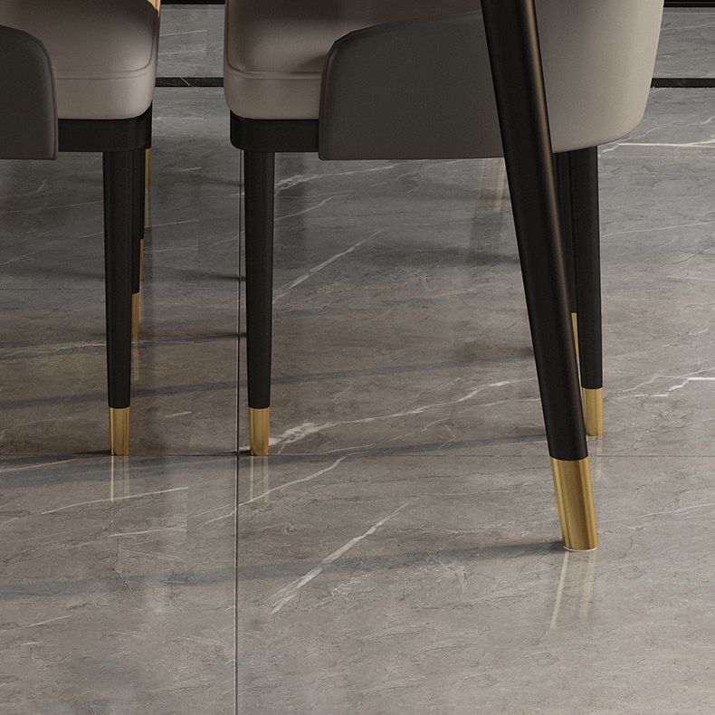 Modern Sintered Stone Dining Set with Rectangle Tabale and Metal Base Dining Set Clearhalo 'Dining Room Sets' 'Dining Tables & Seating' 'dining_room_set' 'furn' 'furn_dining_room_set' 'Furniture' 'furniture_dining_room_set' 'Kitchen & Dining Furniture' 'kitchen&dining_furn' 'kitchen' 1200x1200_2dfa47a9-ea7f-4bb7-9f0f-c85a53bb7d9e