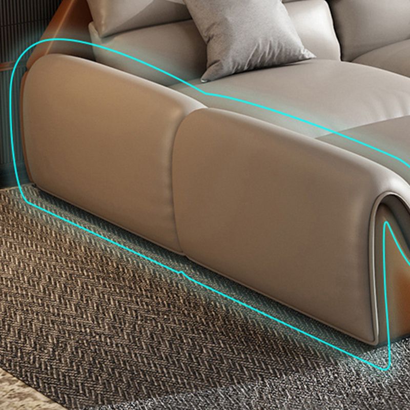 SOFA NEAPE NEAPE A 4 posti Sezione resistente alle macchie in pelle