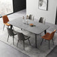 Table à manger extensible rectangulaire Table à manger en pierre moderne pour salle à manger