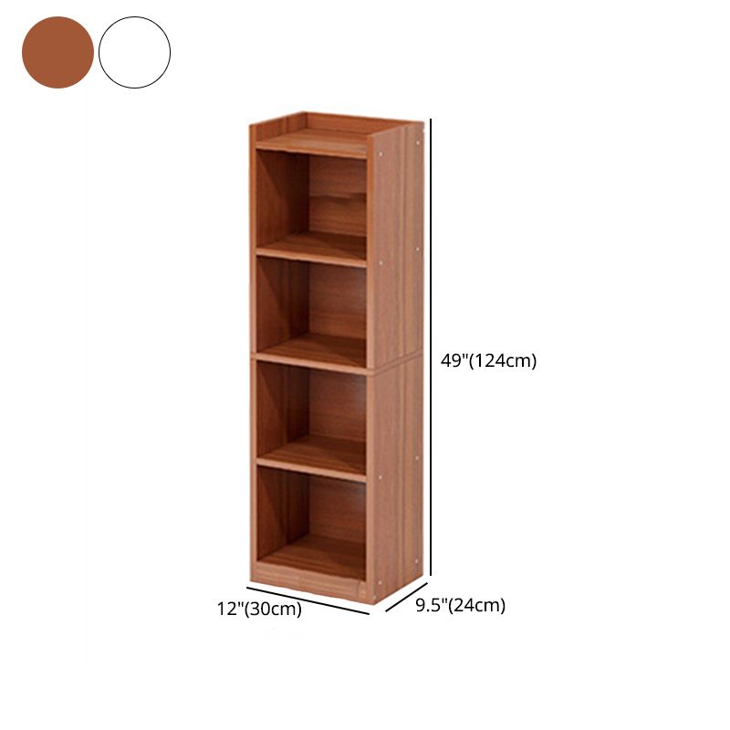 Modern Manufactured Wood Standard Bookshelf Vertical Closed Back Bookcase for Home Clearhalo 'Bookcases' 'furn' 'furn_bookcases' 'Furniture' 'furniture_bookcases' 'Office Furniture' 1200x1200_2dfdc912-68d8-4116-ae7a-b01f7343a63d