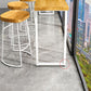 Juego de mesa de Bar rectangular de lujo de madera maciza, mesa de mostrador de 1/5/9 piezas con taburetes altos