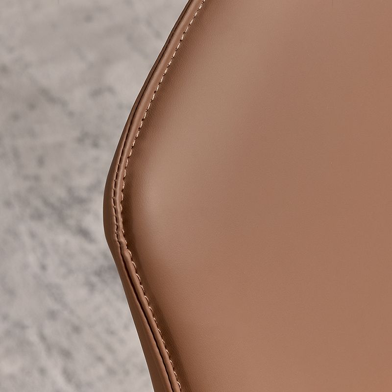 Faux Leather Parsons Dining Chair Dining Room Upholstered Chair Clearhalo 'Dining Chairs' 'Dining Tables & Seating' 'dining_chair' 'furn' 'furn_dining_chair' 'Furniture' 'Kitchen & Dining Furniture' 1200x1200_2e0143ec-c55e-4ba6-989b-de0d228cd97f