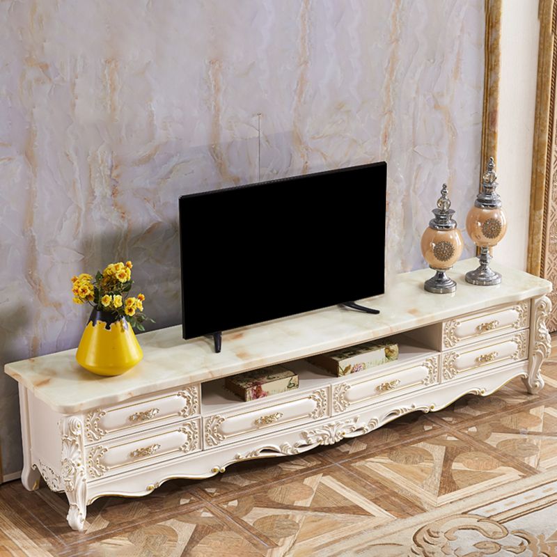 White Oak Media Console Contemporary Open Storage TV Console Clearhalo 'furn' 'furn_tv_stands_entertainment_centers' 'Furniture' 'Living Room Furniture' 'TV Stands & Entertainment Centers' 'TV Stands & Media Storage Furniture' 'tv_stands_entertainment_centers' 1200x1200_2e036abf-6f60-49bd-8740-aa81f1068334