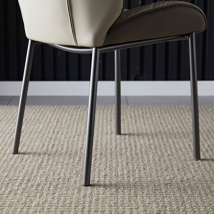 Home Scandinavian Side Chair Upholstered Wingback Metal Dining Room Chair Clearhalo ' kitchen&dining_furn' 'Dining Chairs' 'Dining Tables & Seating' 'dining_chair' 'furn' 'furn_dining_chair' 'Furniture' 'furniture_dining_chair' 'Kitchen & Dining Furniture' 'kitchen' 1200x1200_2e04aa0a-734b-4a8d-a5f8-161ed6f508e9