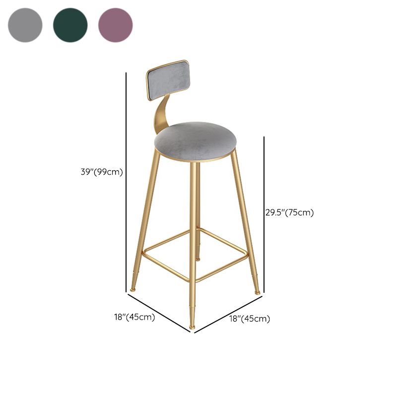 Glam -stijl rechthoekige staaf tabel 1/2/3 stukken staaftafel ingesteld met metalen ontlasting