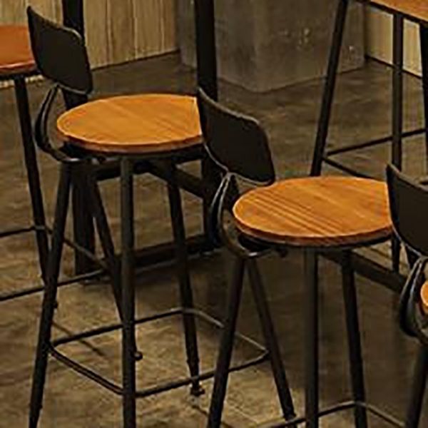 Taburete de bar de metal de estilo moderno, taburete de bar de cuero PU para cocina