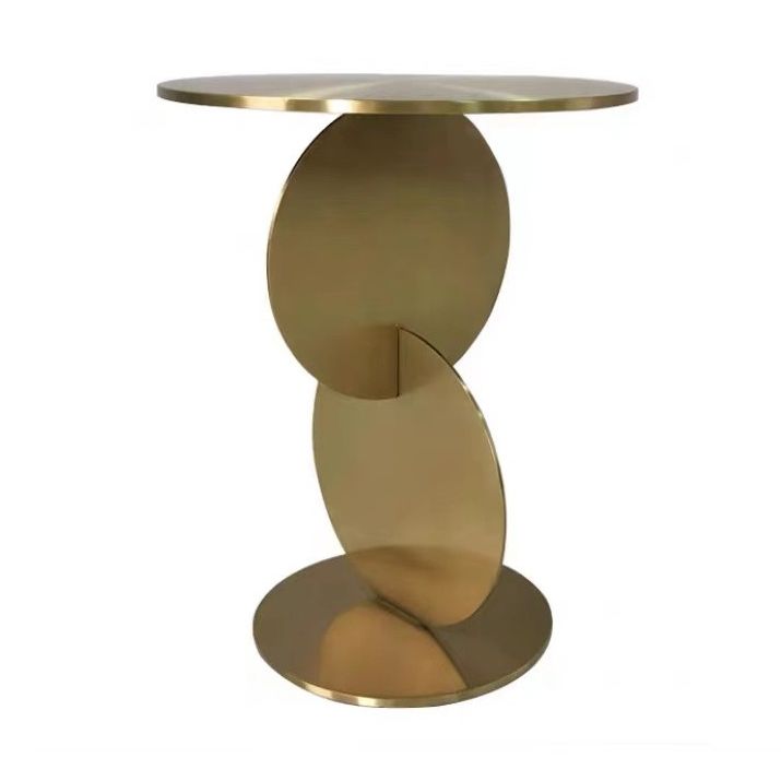 Table d'appoint rond de base de table de base de base de style moderne du milieu du siècle