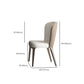 Glam Dining Chair Keuken Armless Dining zijstoel in Chrome